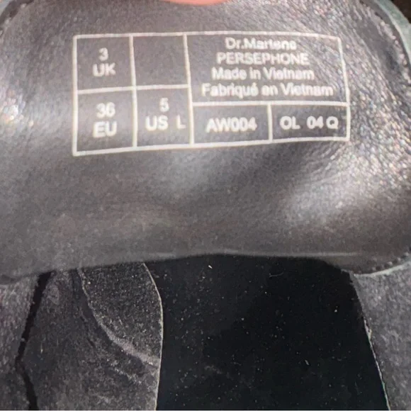 Dr. Martens Persephone Black Leather Platform Heeled Boots | Size 5 - Picture 11 of 16